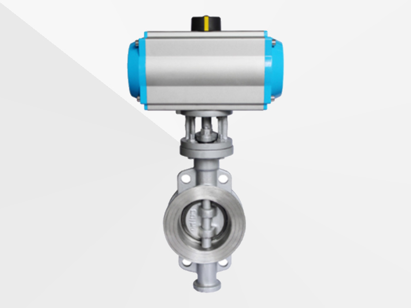 D673H 氣動(dòng)對(duì)夾式金屬硬密封蝶閥